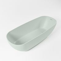 Vrijstaand bad Mondiaz Rock | 170x70 cm | Solid surface | Ovaal | Greey