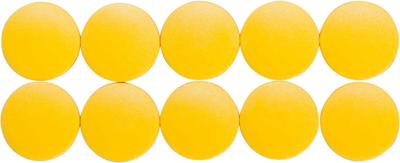 Maul Solid whiteboard magneet 600gr 10 stuks geel