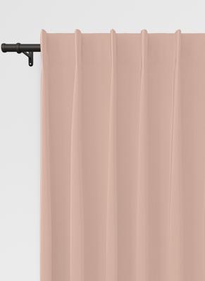 Renica gordijn - Dusty Pink met Enkele plooi