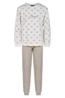 Cocodream fleece pyjama kind meisjes - Love - Warme pyjama maat 128 - Fleece pyjama kind