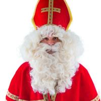 Sinterklaas verkleed set - wenkbrauwen buffelhaar - baard/pruik/snor - Goed Heiligman