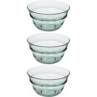 Secret de Gourmet - 3x stuks - Slakom/serveer schaal - relief kunststof - D25 cm