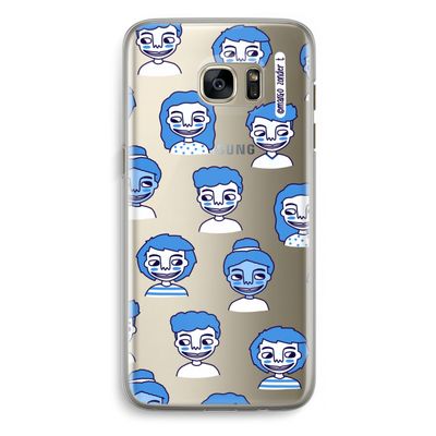 Gezichtjes: Samsung Galaxy S7 Edge Transparant Hoesje
