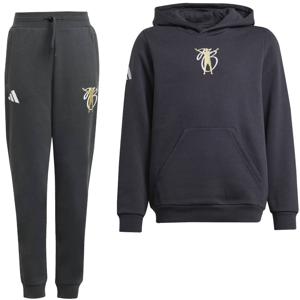 adidas Jude Bellingham Trainingspak Hooded 2024-2025 Kids Donkergrijs Wit Goud