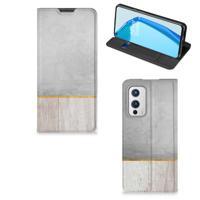 OnePlus 9 Book | Wallet Case | Wood Concrete