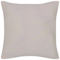 The Living Store Kussenhoezen - Katoenen Hoes 40x40cm - Beige - Ritssluiting