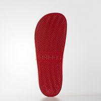 Badslippers Adilette Cloudfoam Rood Wit - thumbnail