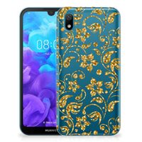 Huawei Y5 (2019) TPU Case Gouden Bloemen