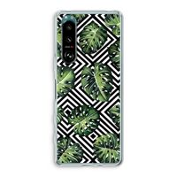 Geometrische jungle: Sony Xperia 5 III Transparant Hoesje