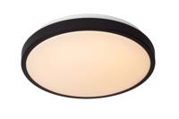 Lucide DASHER - Plafonnière Badkamer - Ø 34,8 cm - LED - 1x18W 2700K - IP44 - Beweging & dag/nacht sensor - Zwart