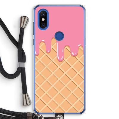 Ice cream: Xiaomi Mi Mix 3 Transparant Hoesje met koord