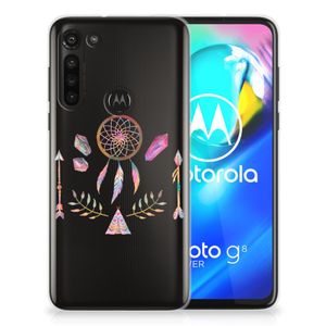 Motorola Moto G8 Power Telefoonhoesje met Naam Boho Dreamcatcher
