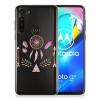 Motorola Moto G8 Power Telefoonhoesje met Naam Boho Dreamcatcher - thumbnail