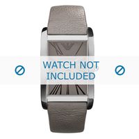 Horlogeband Armani AR2063 Leder Olijfgroen 23mm
