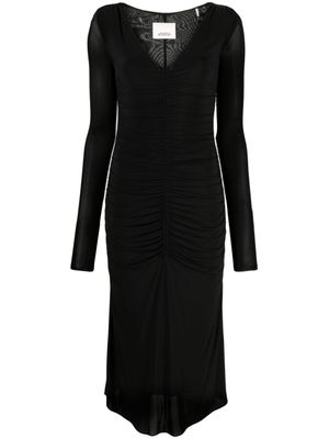ISABEL MARANT robe Laly à coupe mi-longue - Noir