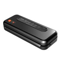 Huishoudelijke commerciële voedsel vacuüm kunststof verpakkingsmachine sealer nauwere machine Chinese plug (zwart)