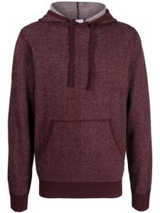 ASPESI hoodie en maille chinée - Rouge