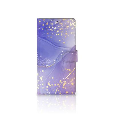 Hoesje voor Samsung Galaxy S22 Ultra Watercolor Paars
