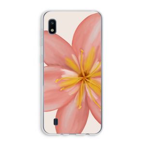 Pink Ellila Flower: Samsung Galaxy A10 Transparant Hoesje