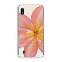 Pink Ellila Flower: Samsung Galaxy A10 Transparant Hoesje