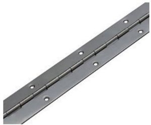 Pianoscharnier rvs 80x2.0mm (2.50mtr) ongeboord