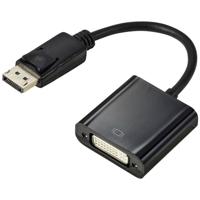 Renkforce RF-5771774 DisplayPort / DVI Adapter [1x DisplayPort stekker - 1x DVI-bus 24+5-polig] Zwart PVC-mantel 15 cm - thumbnail