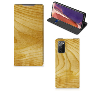 Samsung Galaxy Note20 Book Wallet Case Licht Hout