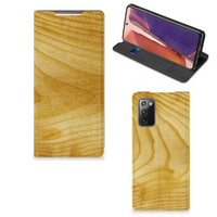 Samsung Galaxy Note20 Book Wallet Case Licht Hout