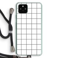 Rooster: Pixel 5a 5G Transparant Hoesje met koord