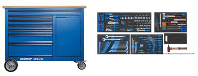 Gedore Werkbank 1504 XL 1411 | Inclusief gereedschapset S-198 - 3434826
