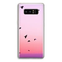 Fly away: Samsung Galaxy Note 8 Transparant Hoesje