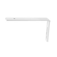 Leen Bakker - Wandsteunen 10cm, 2 Stuks Plus Rail - Metaal - Wit
