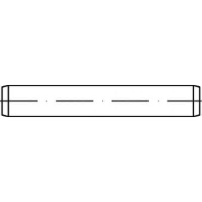 TOOLCRAFT TO-5436774 Cilindrische pen 16 mm Staal 1 stuk(s)