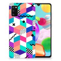 Samsung Galaxy A41 | TPU Hoesje | Blokken Kleurrijk