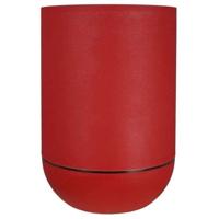 Bloembak - RISS - RIVIERA GRANIT TULIPE - Kunststof - Diameter 50 cm - Rood