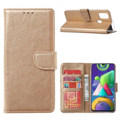 Flip Cover Galaxy M31 Goud met Pasjeshouder
