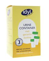 Idyl Urinecontainer 100ml met garantiesluiting (3 st)