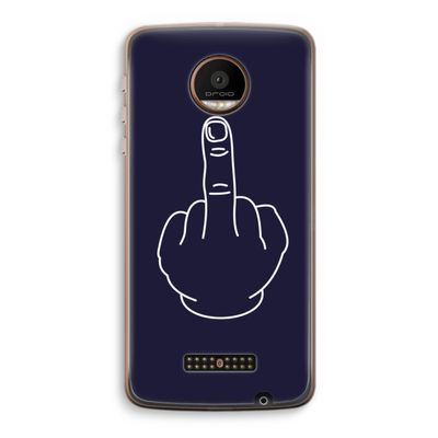 F**k U: Motorola Moto Z Force Transparant Hoesje