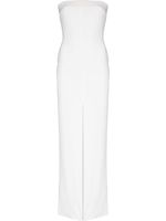 Solace London robe-bustier Bysha à coupe longue - Blanc