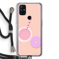 Donut: OnePlus Nord N10 5G Transparant Hoesje met koord