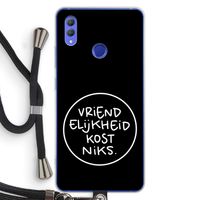 Vriendelijkheid: Honor Note 10 Transparant Hoesje met koord