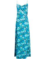 ROTATE BIRGER CHRISTENSEN floral-print maxi dress - Bleu - thumbnail