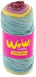 Katia WOW - Tote Bag 304 Paars-Citroengeel-Water blauw