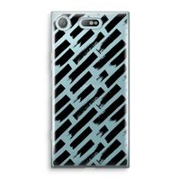 Zwarte vegen: Sony Xperia XZ1 Compact Transparant Hoesje