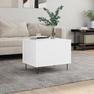 Salontafel 60x44,5x45 cm bewerkt hout wit