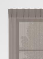 Hulia gordijn - Taupe met Driedubbele plooi