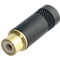 Rean AV NYS372-P-BG Cinch-connector Bus, recht Aantal polen: 2 Zwart 1 stuk(s)