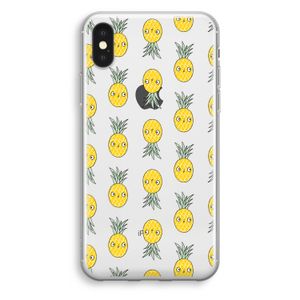 Ananas: iPhone XS Transparant Hoesje