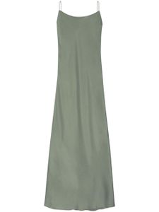 ANINE BING robe Chloe en soie - Vert