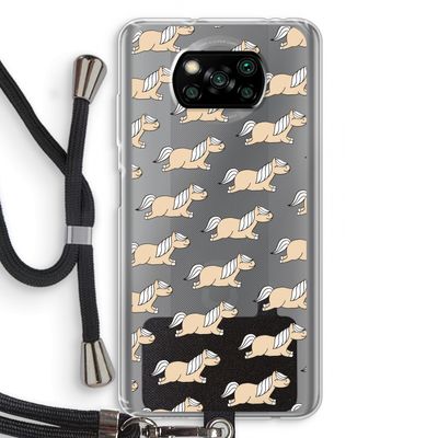 Ponys: Xiaomi Poco X3 Pro Transparant Hoesje met koord